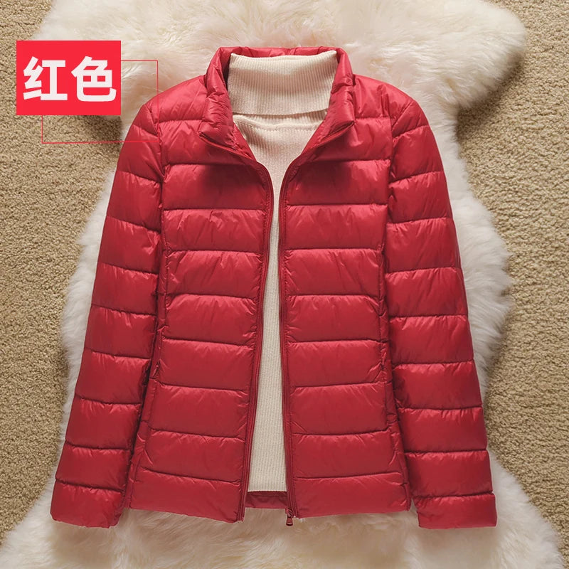 Spring Autumn Women Jackets 2024 Winter Female White duck down Jacket Fashion Ultralight Women Parka Packable Casual Puffer Coat