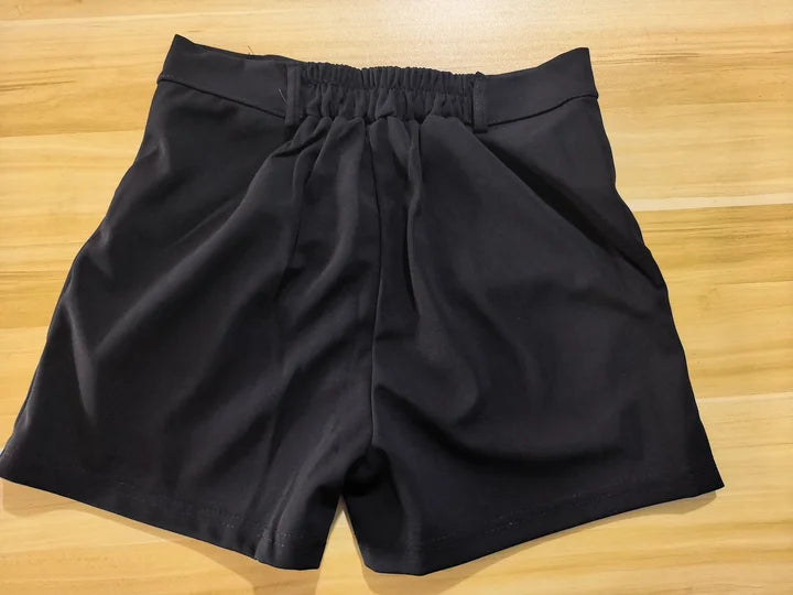 Women's 2026 New Elegant Solid A-Line Wide Leg Shorts Fashion Summer High Waist Korean Pants Casual Office Lady Commute Outfits