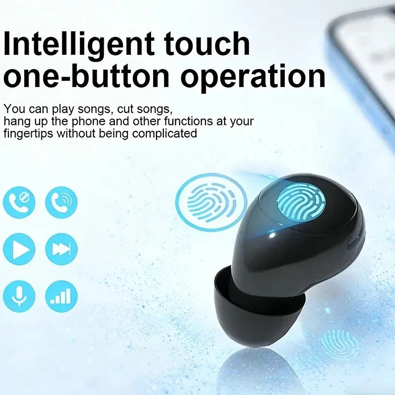 Wireless In-ear Headphones Bluetooth 5.4 Earphone Control Sport Headset Waterproof Microphone Music for Tumbler Design Mini Tiny