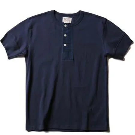 Bronson Vintage Short Sleeve Henley T-Shirt Retro Style Mens Cotton Tee Shirt