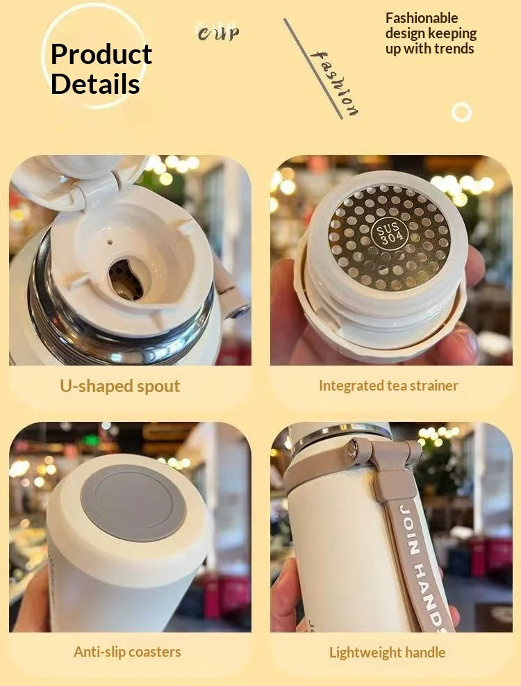 316 Stainless Steel Insulated Water Bottle 24 Hour Hot Cold Leak Proof with Straw and Lid for Gym Travel Outdoor Sport