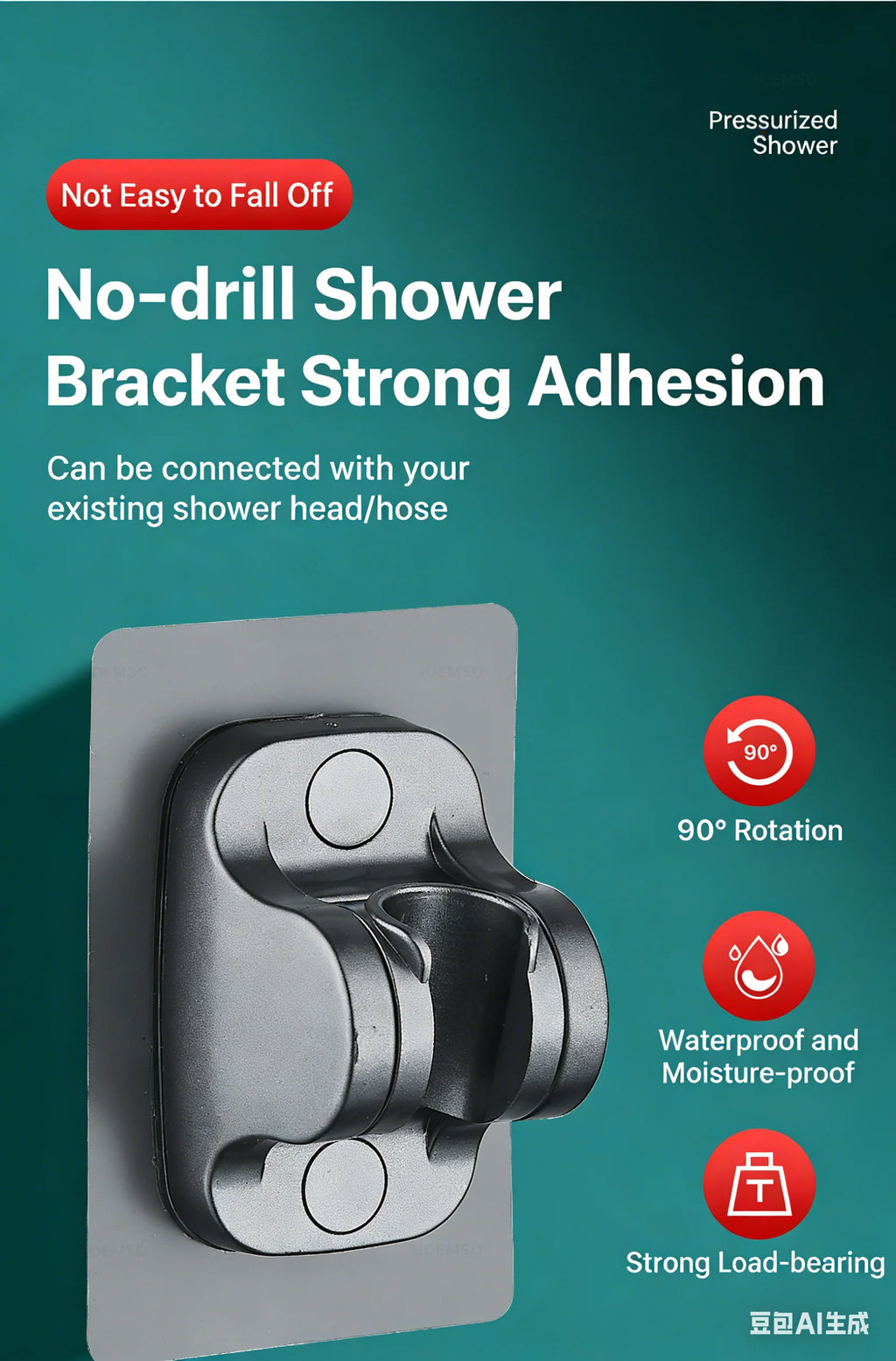 304 stainless steel shower head, handheld shower head for bathroom bathing, bathroom shower head