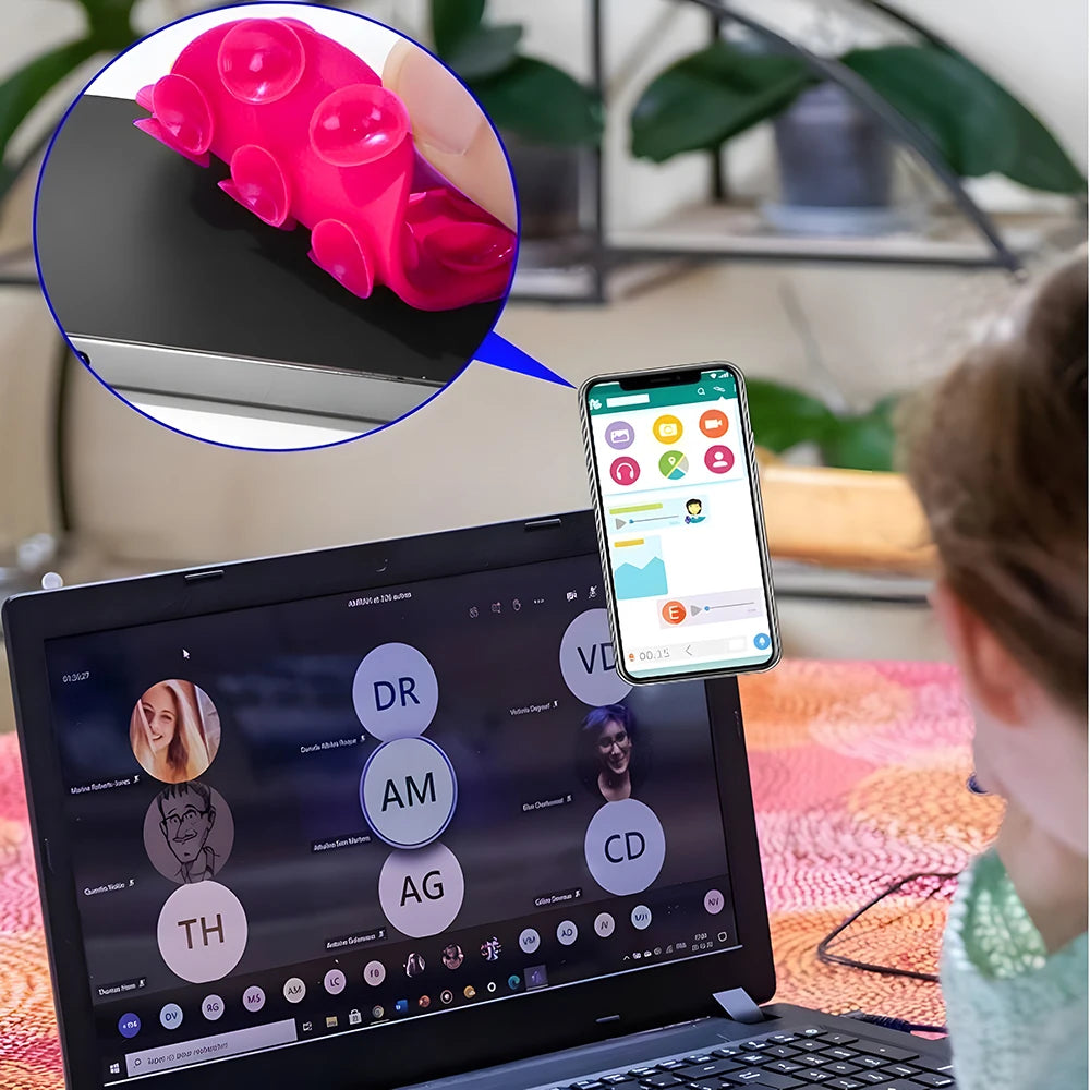 Double Sided Heart Shaped Silicone Suction Cup Phone Sticker Self Adhesive Anti Slip Suction Phone Support Bracket Suction Cup