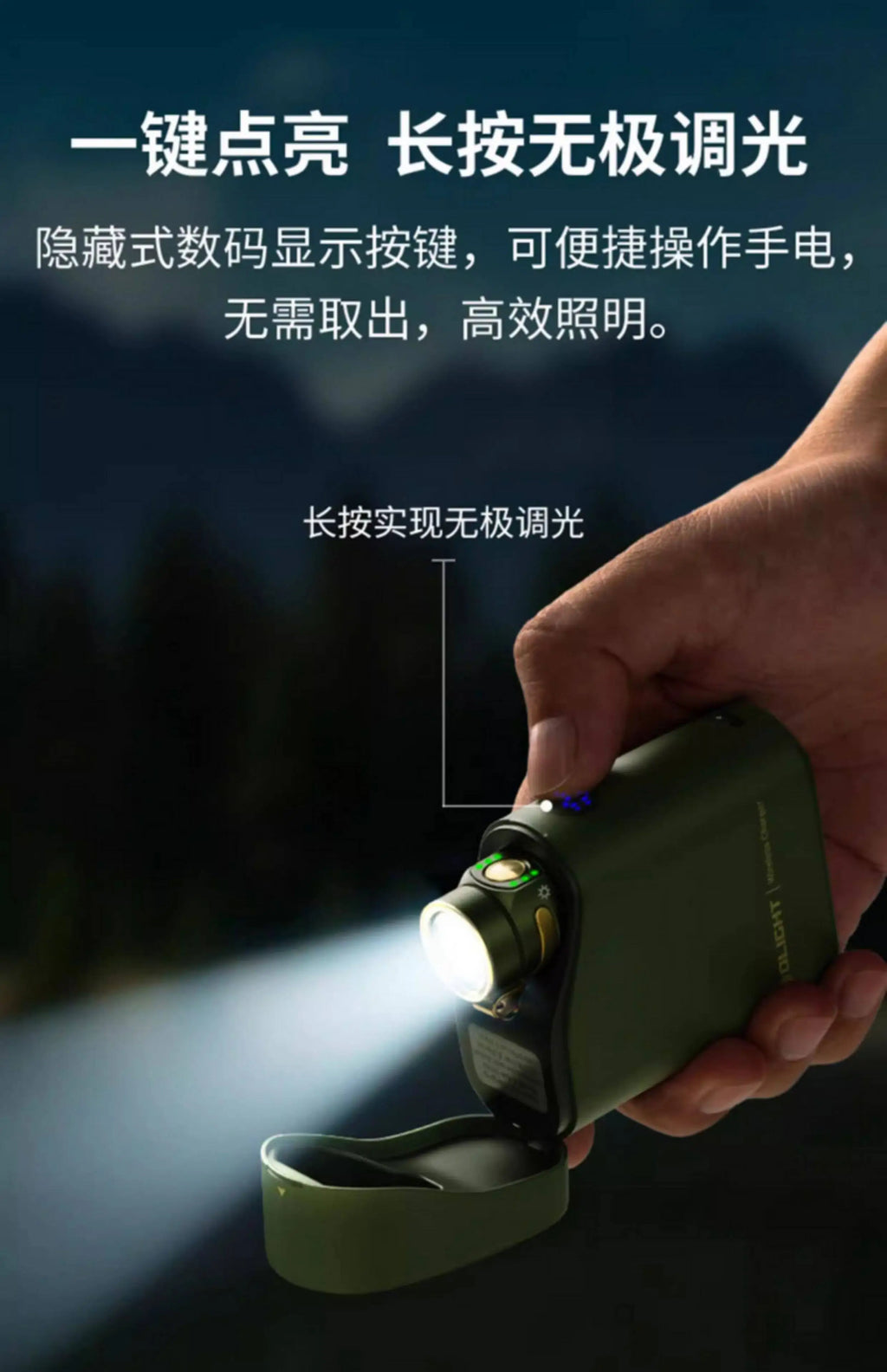 Olight Baton 4 1300 Lumens Super Bright Portable Edc Flashlight Rechargeable For Outdoor Camping Hiking Emergency Daily Use