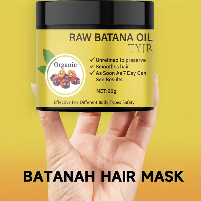 Raw Batana Oil Hair Mask repair dry damage Smooth soften frizziness prevent hair loss Nourishing scalp care