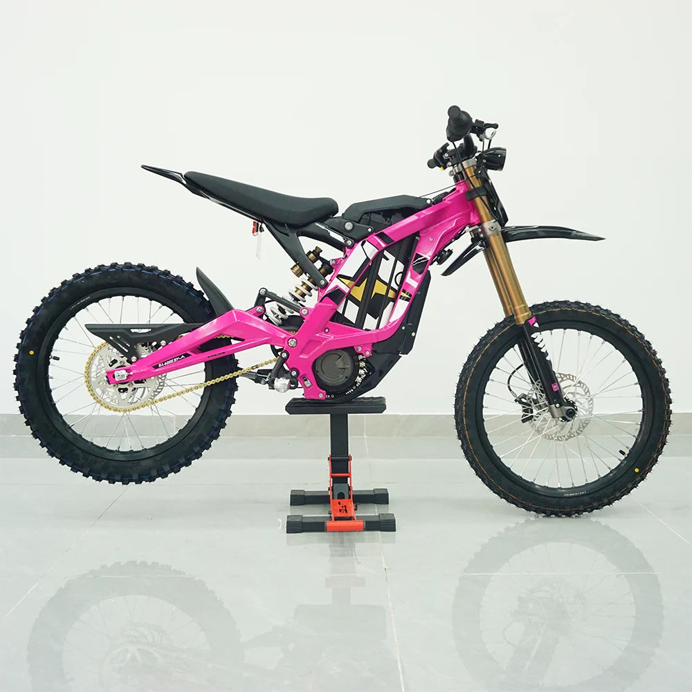QQW Pink Light Bee X Frame High Power E-Bike Off-Road Adventure 60v Voltage Motorcycle