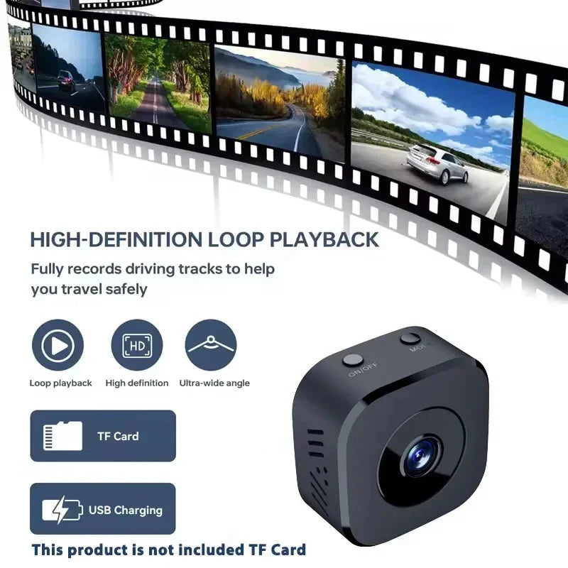 Wireless Mini Security Camera 4K HD 2 Way WiFi Indoor Outdoor Audio Surveillance with Motion Detection Night Vision Camera