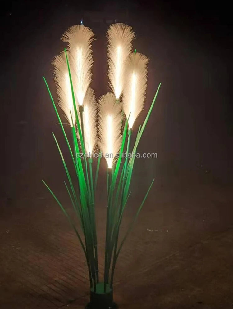 Theme Park Lighting Easy Installation Outdoor Waterproof PMMA Fiber Optic Reed Light