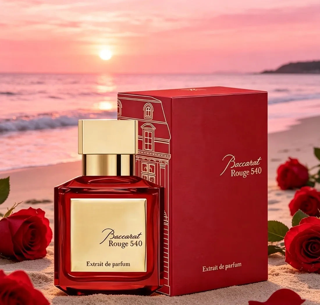 Three (Rouge 540, Grand Soir) perfume spray, 2.4oz70ml, lasting flower fragrance, oriental amber tone, three choices, advanced gift box, Christmas and Valentine's Day gift choice