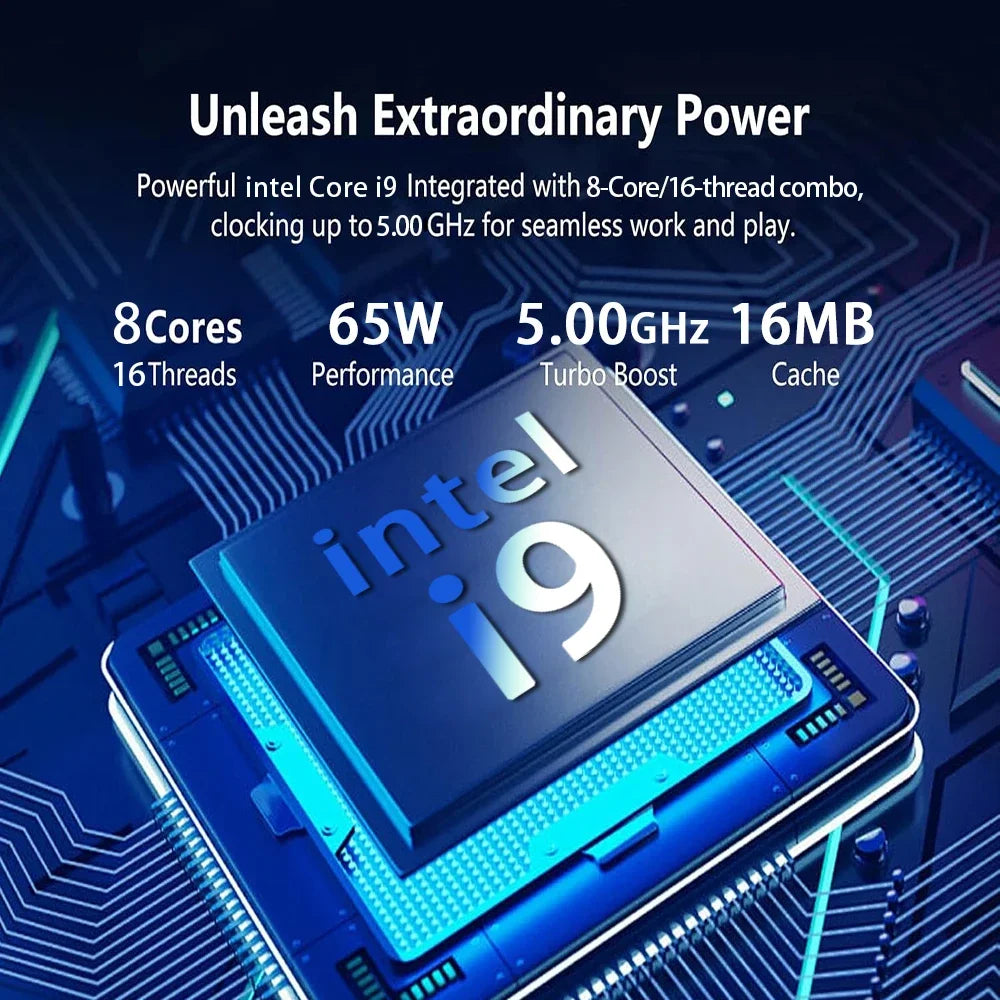 New Office Laptop Intel Core I9 9900 15.6 inch 4K HD Screen Windows 11 16GB RAM 1TB SSD Portable Slim Laptops PC Gamer Computer
