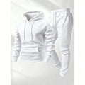 Hot Selling Men's Hooded Sweatshirt Pants Set Casual Tracksuit Streetwear Sportswear Fitness Jogger Outfit 2 Piece Warm Clothing
