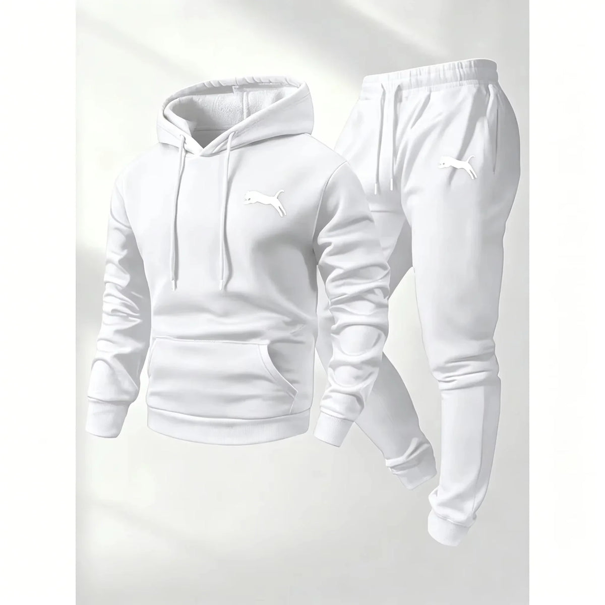 Hot Selling Men's Hooded Sweatshirt Pants Set Casual Tracksuit Streetwear Sportswear Fitness Jogger Outfit 2 Piece Warm Clothing