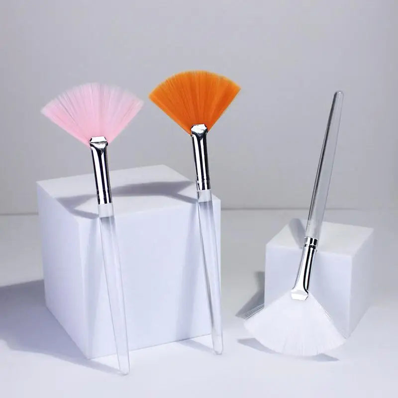 Fan-Shaped Makeup Brush Facial Mask Brush Soft Applicator Brushes Facial Beauty Tool DIY Tool