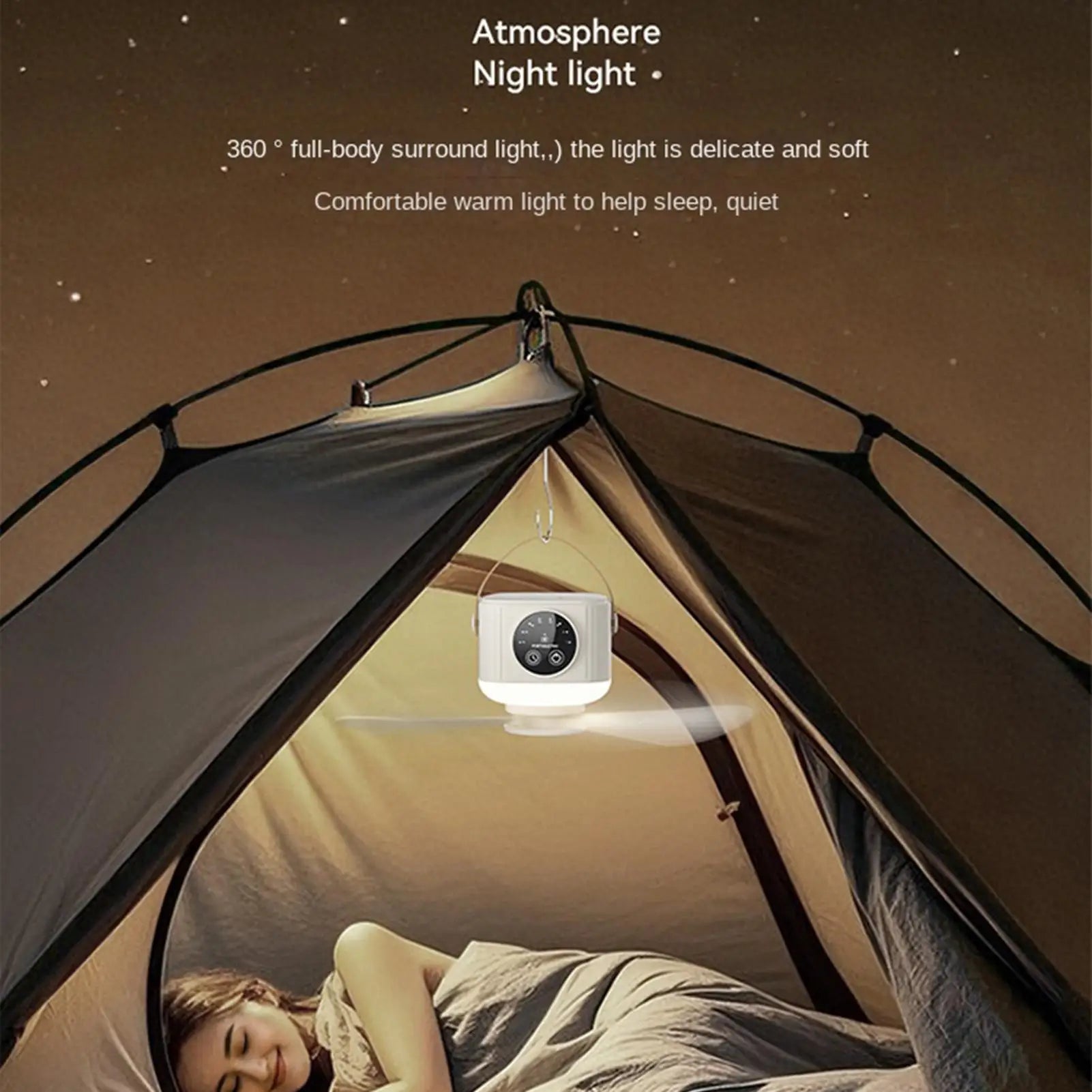 Camping Fans For Tents Low Noise Portable With Remote Timer Camping Tent Fan For Outdoor Beach Rv Bedroom Travel Road Trip