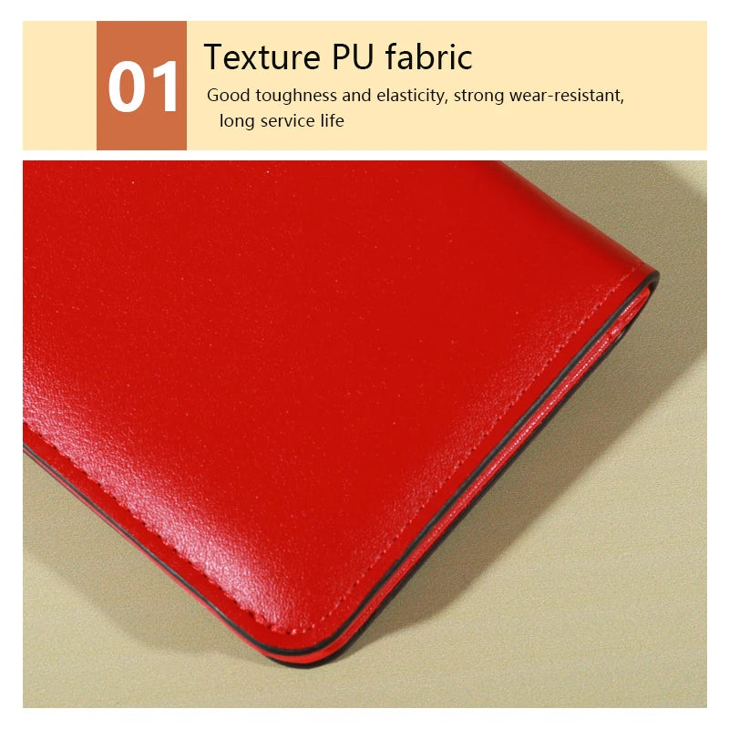 PU Minimalist Wallet - Snap Closure, Zip Pocket, Multifunctional Credit Card Holder, Casual Unisex Bag for Daily Use with