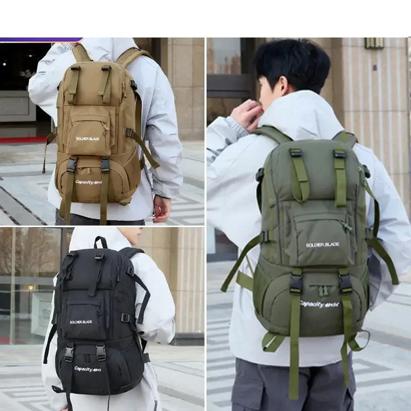 New Hiking Mountaineering Bag 50l Large Capacity Waterproof Ultra Light Outdoor Sports Backpack For Men