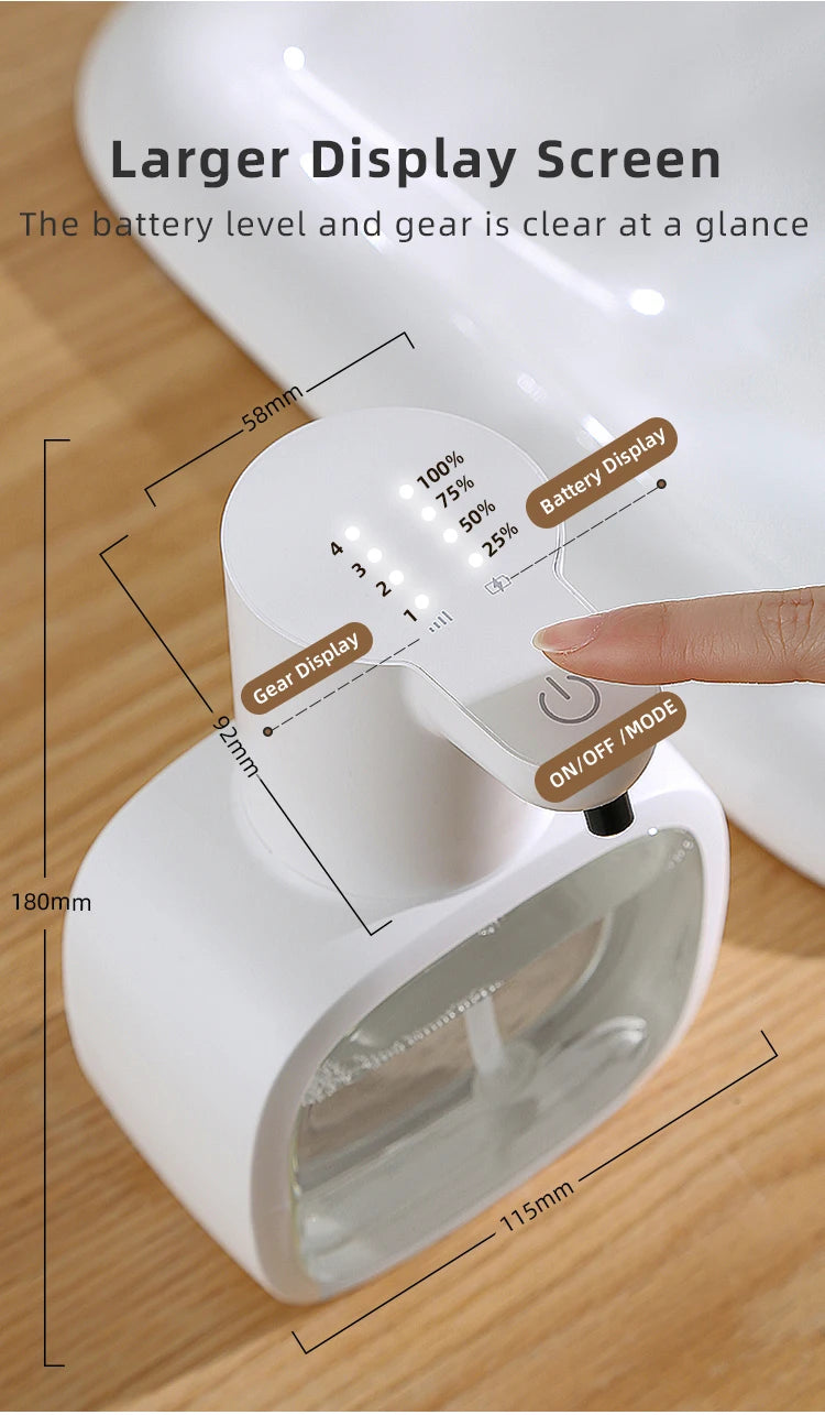 New smart sensor soap dispenser, automatic hand washer, electric foam hand sanitizer, detergent soap dispenser