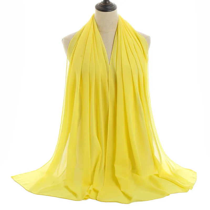 Ramadan Islamic Instant Bubble Chiffon Shawl Scarf Lady Head Wrap Women Hijabs Scarves Bufandas Muslim Veil Hijab Snood 180*70cm