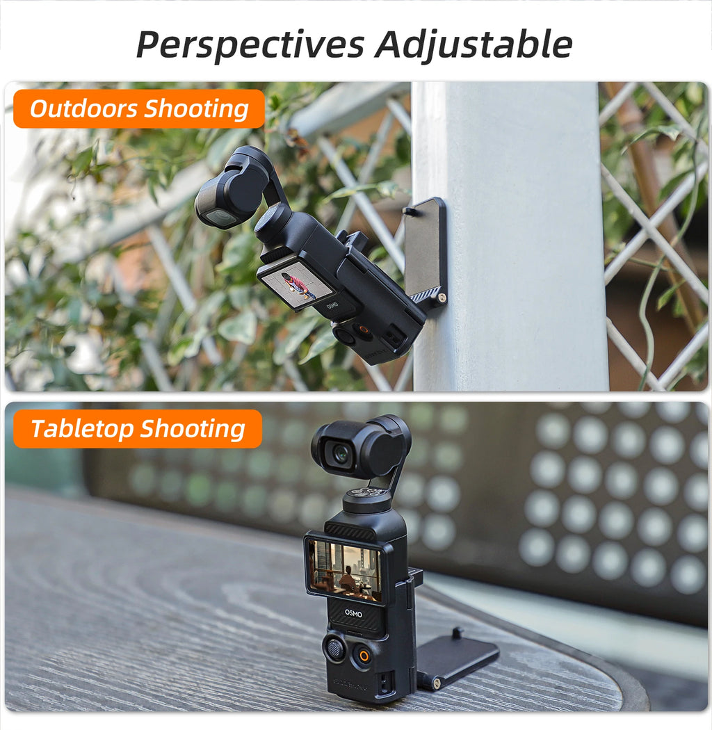 Sunnylife Multifunctional Magnetic Mount Tabletop Base Bracket Angles Adjustable Holder Base V-log Accessories For Osmo Pocket 3