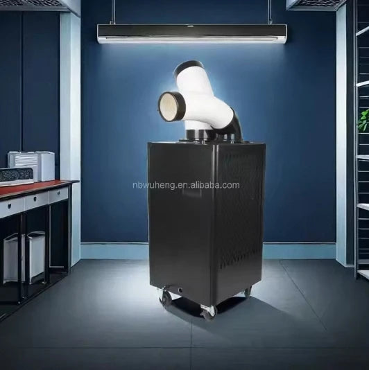 Wholesale Custom Dual Hose Unattended Low Energy Portable Industrial Air Conditioner R410A Compressor 300m/h Airflow 48dB Floor