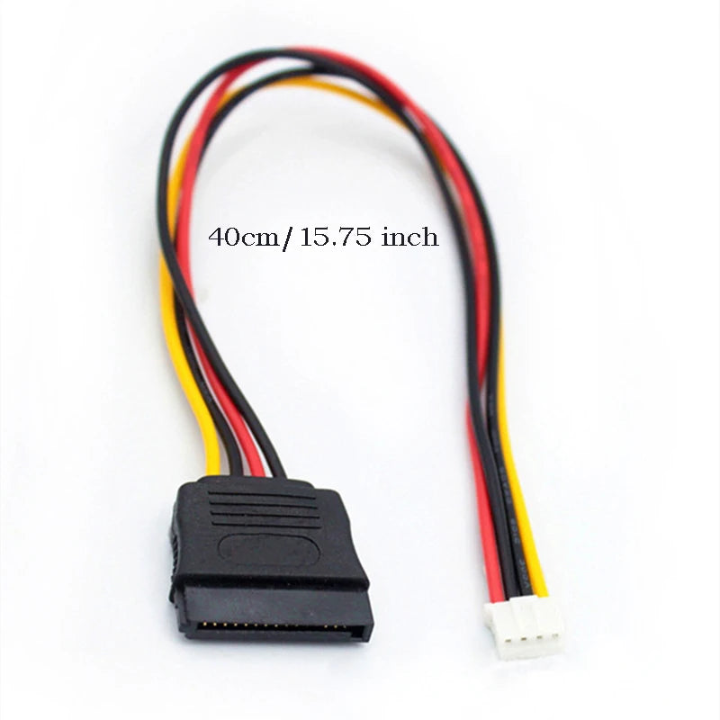 PH2.0 Small 4PIN to SATA 15PIN Power Supply Cable Splitter for ITX Mainboard Computer Case PC Fan Cable HDD Extend Convert Wire