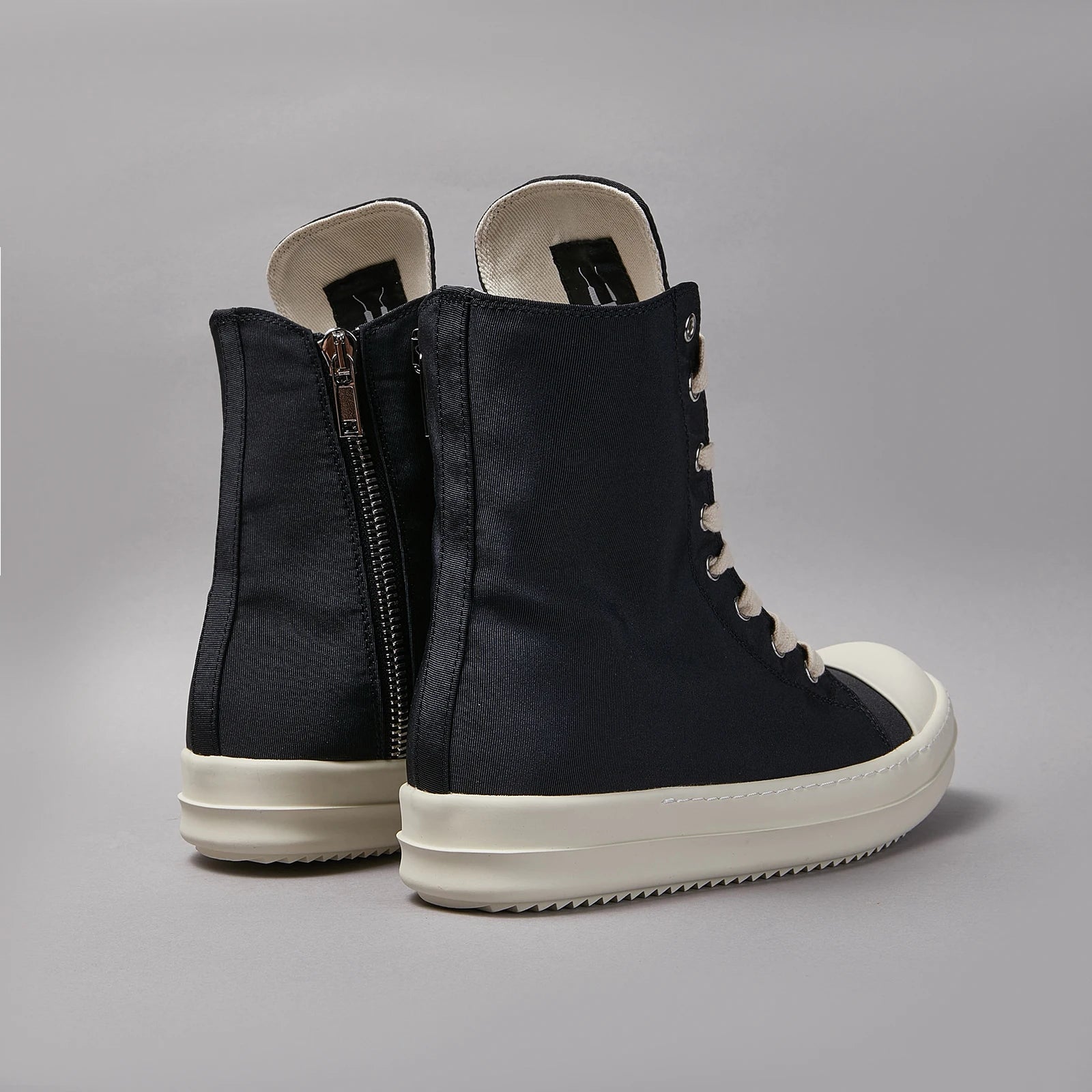 Casual High Top Women Sneaker Designer Men Shoe Black Fashion Satin Zip Shoe Classic Luxury Platform Trainer Flat Lace Up Shoe
