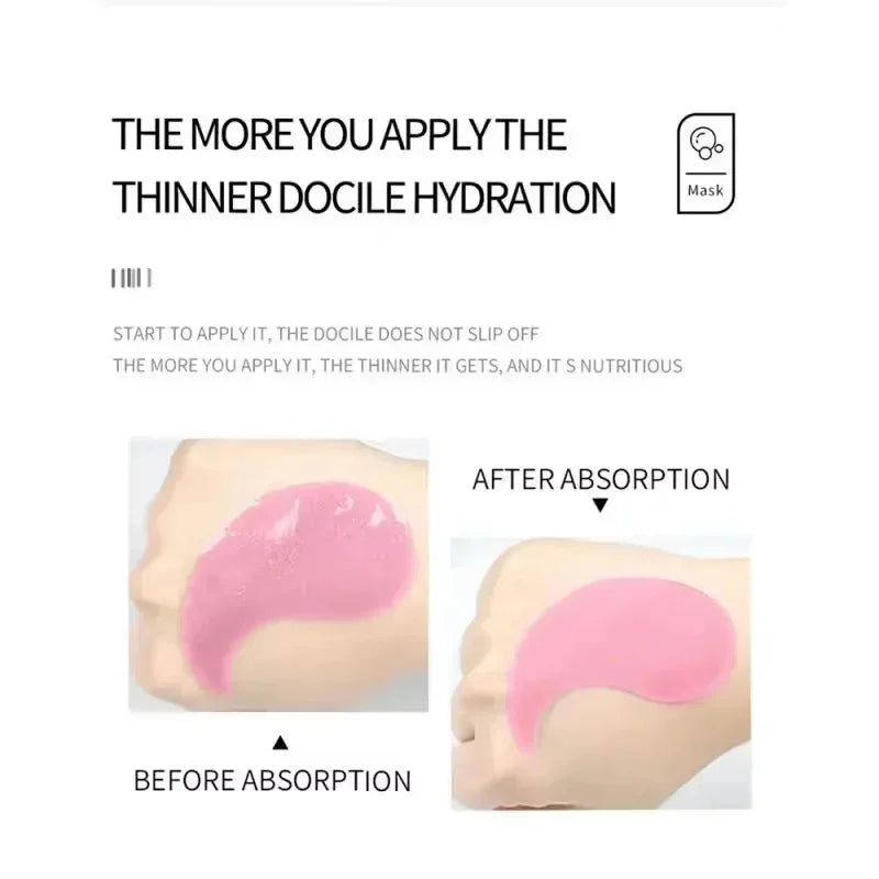 Collagen Eye Mask Essence Sakura Wrinkle Removing Eye Care Patches Fade Fine Line Anti Dark Circles Bag Anti-Puffiness Eye Care