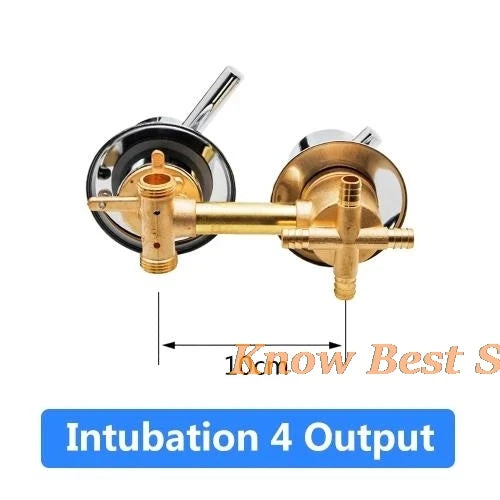 2/3/4/5 Ways Water Outlet Screw Thread Center Distance 10cm  Mixing Valve Brass Bathroom Shower Mixer Faucet Tap Cabin