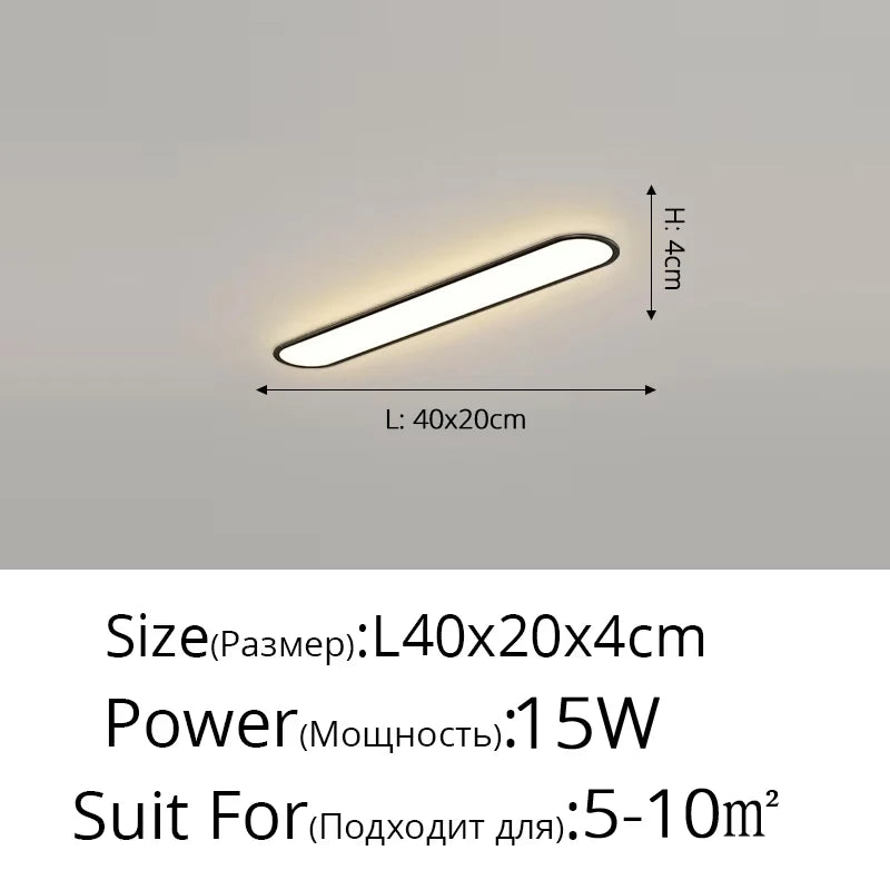 Led Ultra-thin Ceiling Light Long Corridor Aisle Lamp Home Balcony Lamps Simple Cloakroom Bedroom Porch Indoor Lighting Fixtures