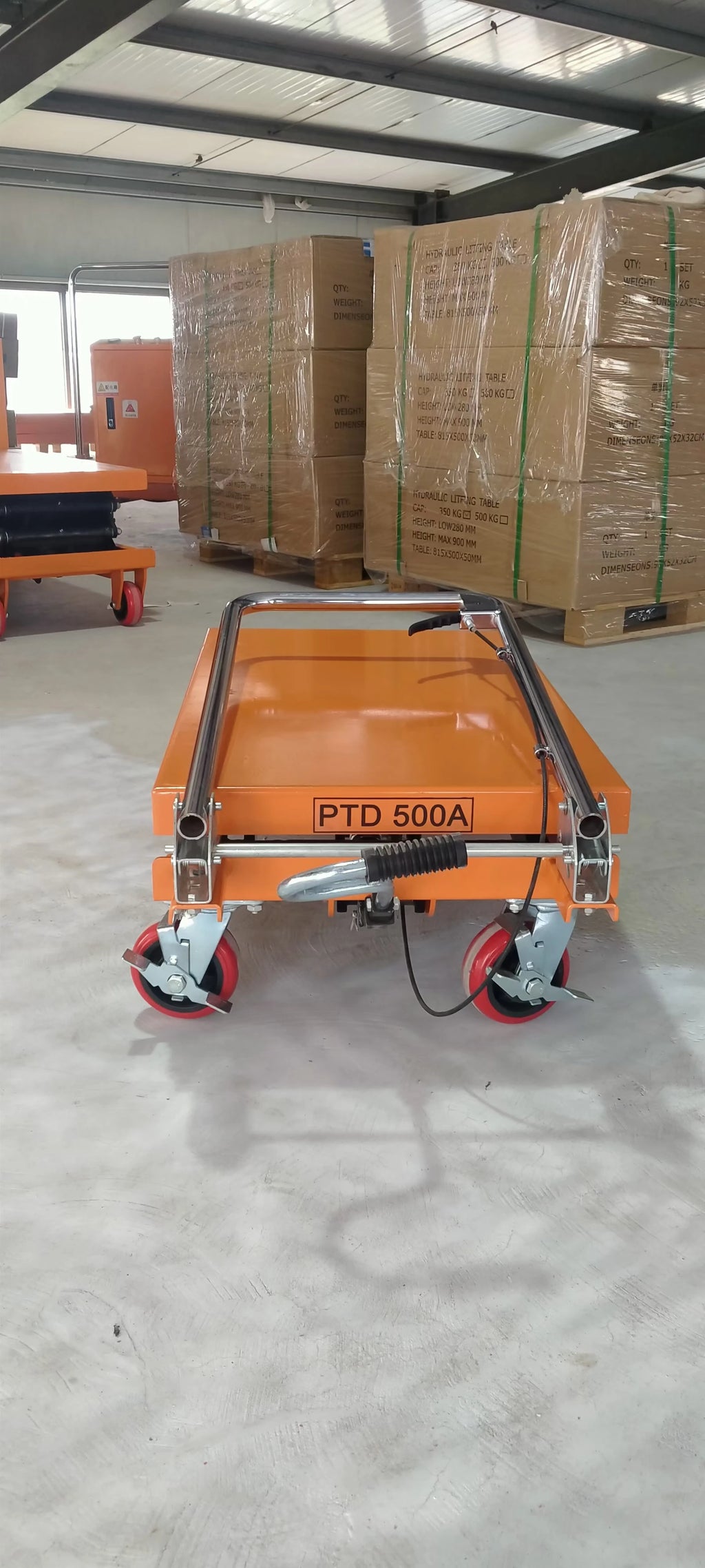Easy Use Transport Cart Electric or Semi-electric Table Mobile Hydraulic Scissor Lift Platform