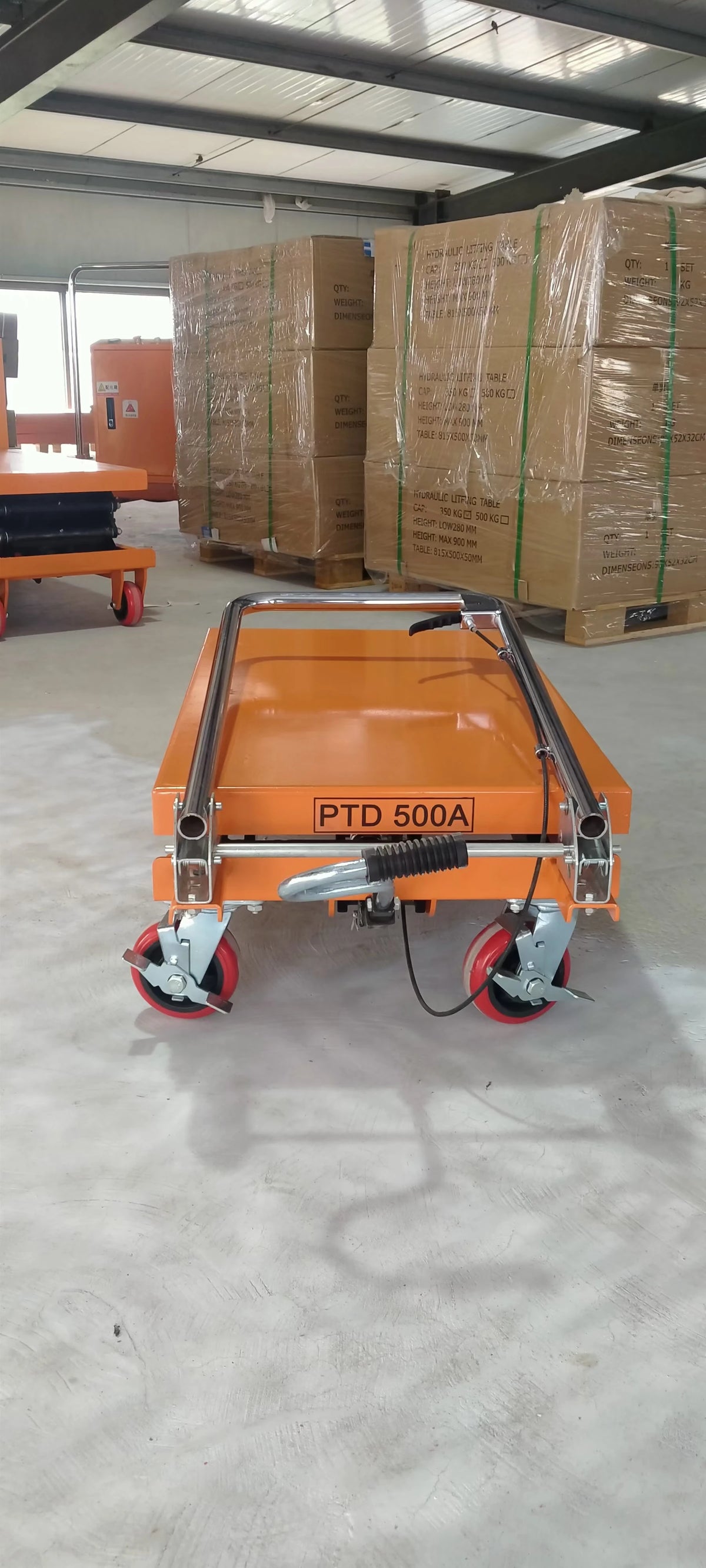 Easy Use Transport Cart Electric or Semi-electric Table Mobile Hydraulic Scissor Lift Platform