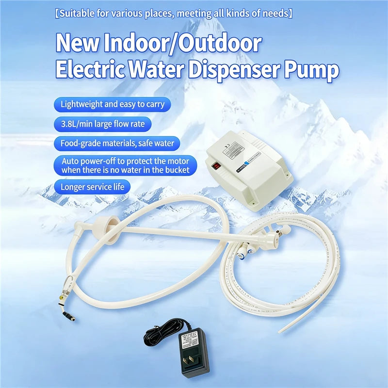 Automatic Bottled Water Pump 3.8L/min Flow Under Sink Electric Drinking Water Dispenser System for Home Self Priming Water Pump