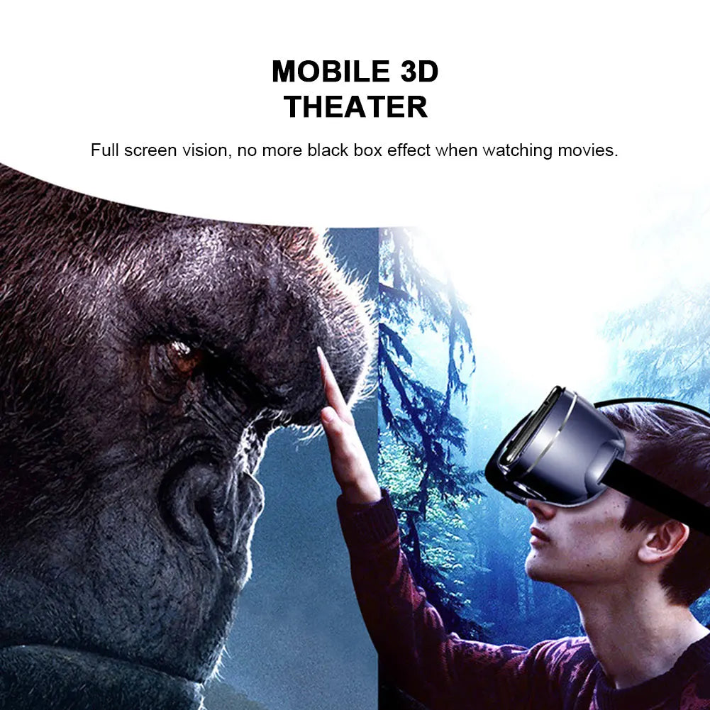 3D VR Headset Smart Glasses Virtual Reality Helmet for Smartphones Cell Phone Mobile 7 Inches Lenses Binoculars Devices Goggles
