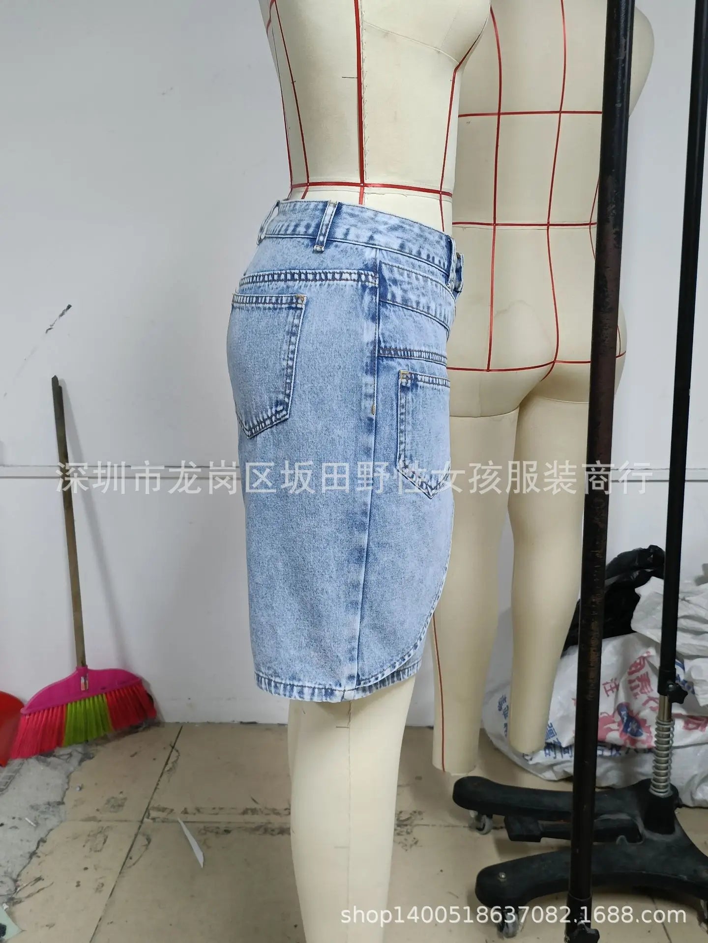 Women Denim Pant Jeans Vintage Wide Leg Knee Length Pants High Waist Straight Trousers Y2k Streetwear Elegant Casual Loose