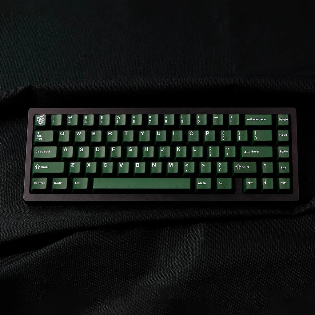 114 Keys Emerald Green Semi Transparent Keycaps Double Shot ABS Keycaps Cherry Profile for Gateron MX Switches Gamer Keyboard