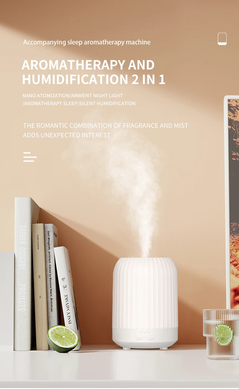 Home Essential Oil Humidifier Aromatherapy Machine Smart  Automatic Perfume Machine Bedroom Diffuser Night Light Humificador