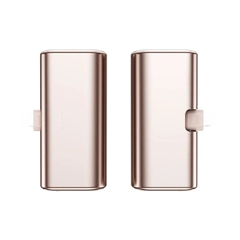 Mini Power Bank 10000mAh 22.5W Foldable Direct Plug Portable Charger Metal Capsule External Battery For iPhone Android