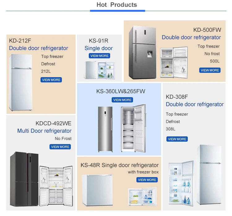 500L Manufacture Single Door Home Use Big Capacity Fridge Single Door