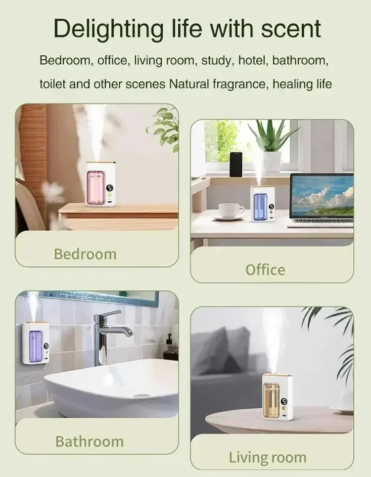 Automatic Smart Aroma Diffuser Fragrance Essential Oil Aromatherapy Machine Wall Hanging Humidifier Bathroom Deodorization