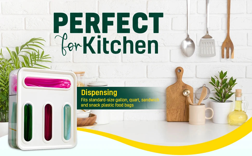 Kitchen Drawer Food Bag Organizer Ziplock Bag Organizer(Transparent Drawer)