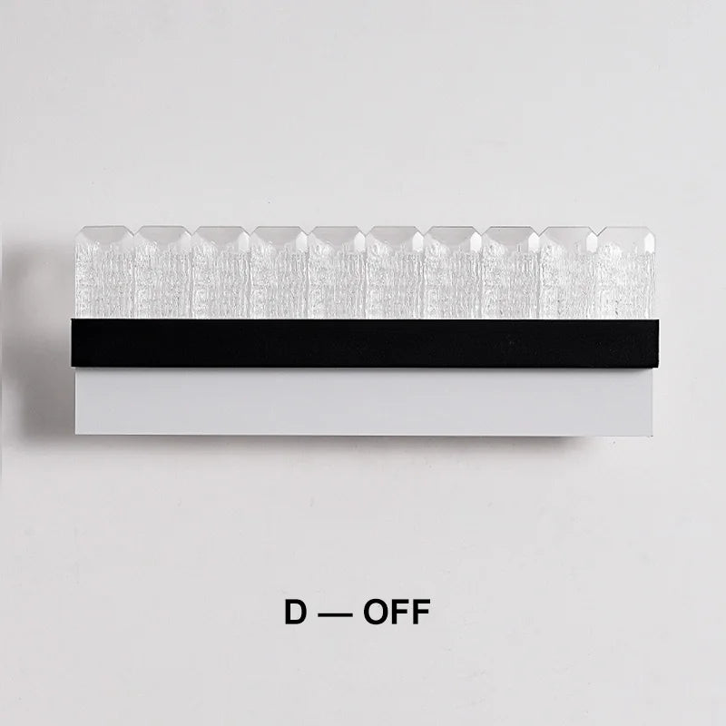 16W Creative Acrylic Textured Led Wall Light Bedroom Living room Aisle Light Long Strip New Design Art Decorative Ambient Light