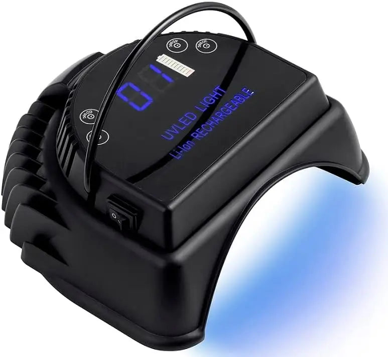 64W Rechargeable UV LED Nail Lamp Gel Polish Drying for Manicure with Automatic Sensor Cordless Nail Dryer Equipment and Tools