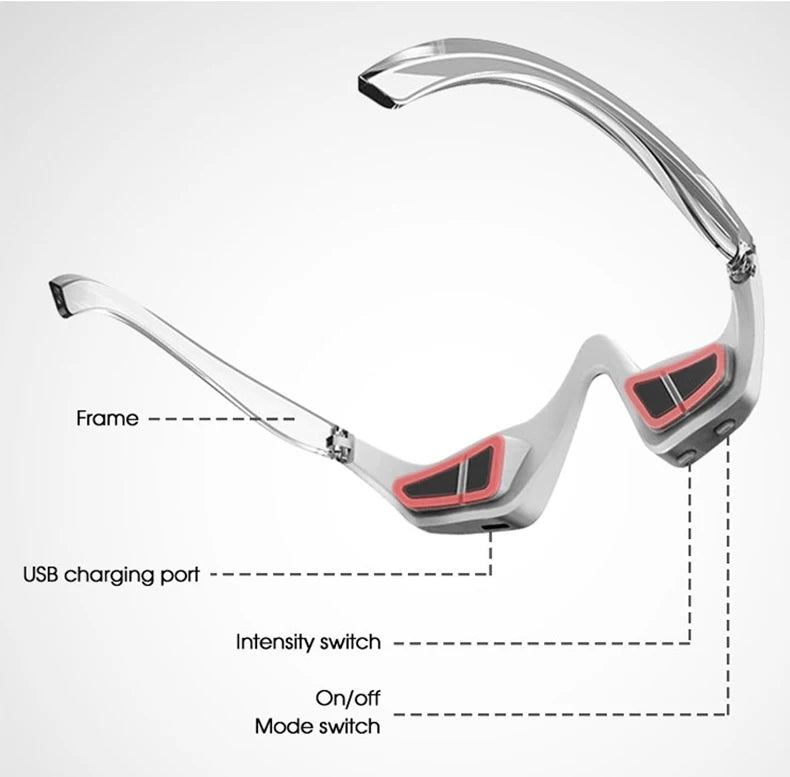 Beauty Device Eye Massager Relieves Eye Fatigue Eyes Massage Glasses Eye Fatigue Relief Massager Under-Eye Glasses Massager