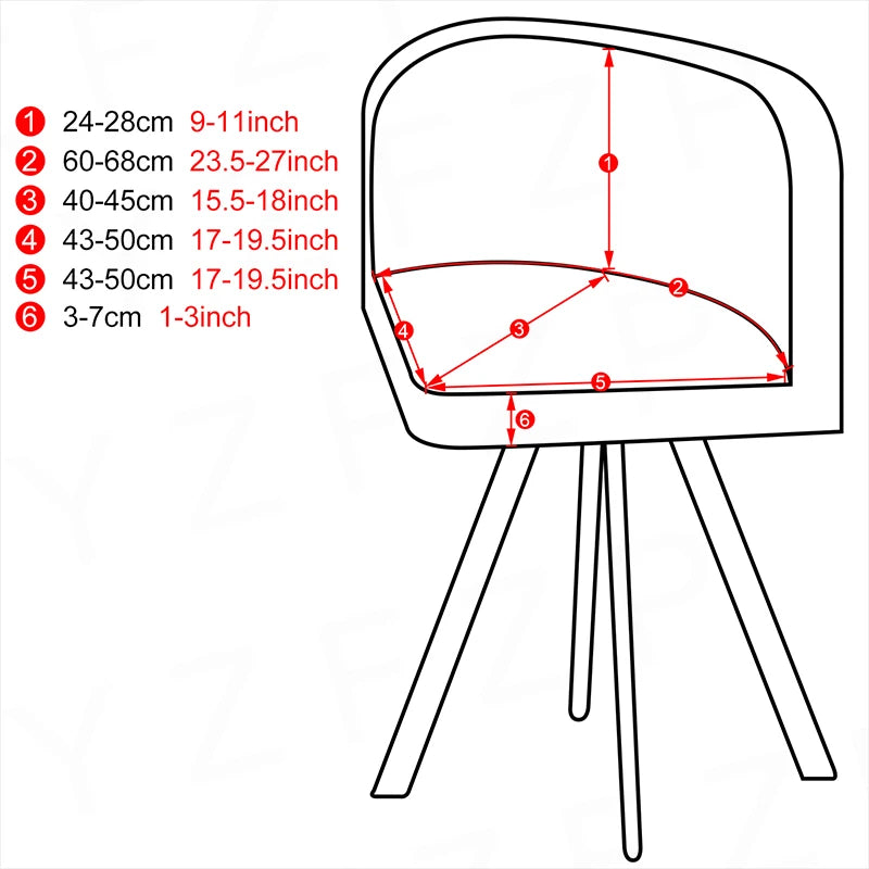 Stretch Triangle Chair Cover All-inclusive Protector Low Back Dining Chair Home Hotel Leisure Party Polar Fleece Chair Cover