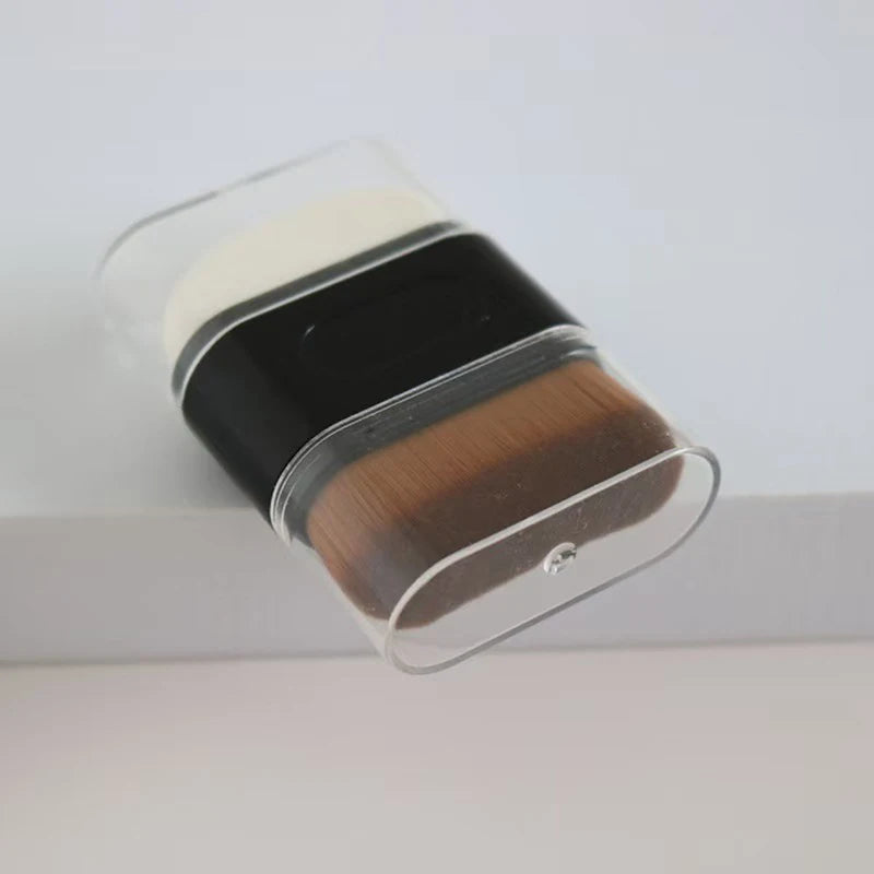 1 Pcs Professional Foundation Makeup Brush Double-ended Wave Top Contour Brush For Beauty Blending Liquid Powder Concealer Cream