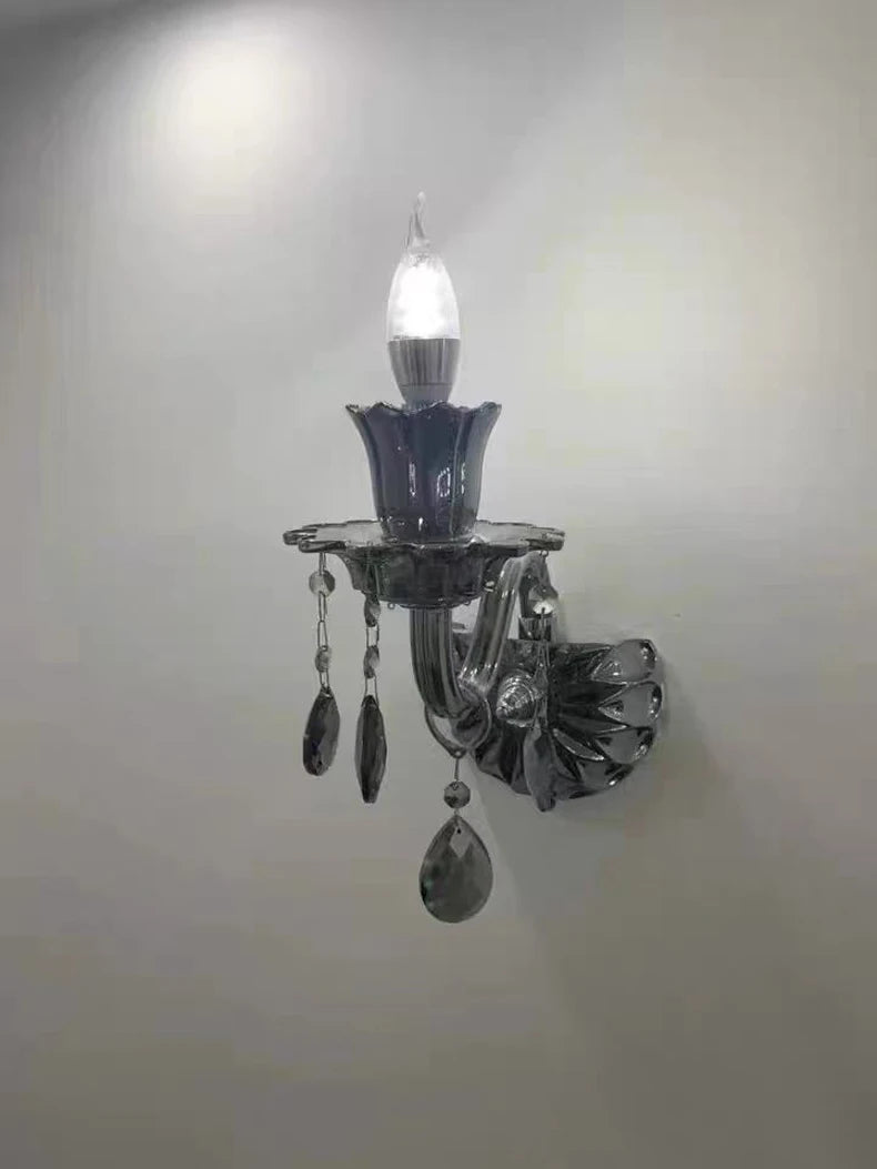 Modern Candle Crystal Lamp Living Room Large Crystal Chandelier Lighting Modern Atmosphere Restaurant Bedroom Hanging Lamps