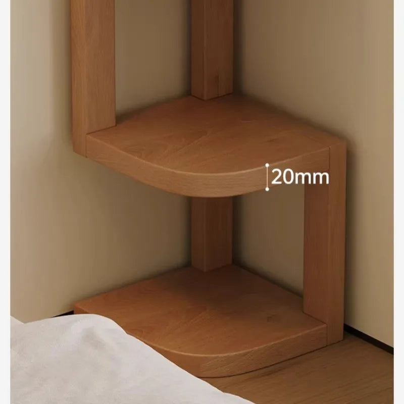 Modern Minimalist Wooden Nightstand Bedside Table 2 Drawer Storage Night Stand Bedroom Furniture Nightstands Bedroom Wood