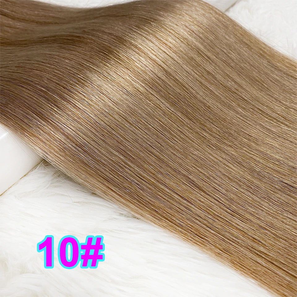 Remy Hair 1g/s 18-28 inch Real Remy Flat Tip Human Hair Extension Silky Straight Dark Brown Pre Bonded Keratin Fusion Hair