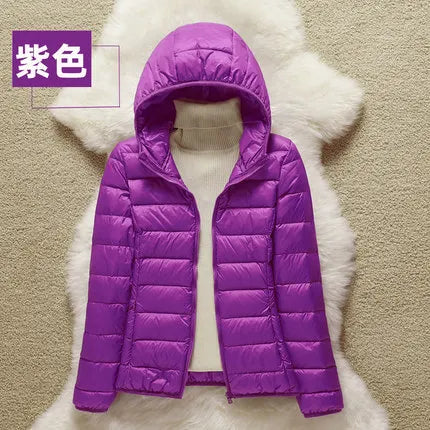 Spring Autumn Women Jackets 2024 Winter Female White duck down Jacket Fashion Ultralight Women Parka Packable Casual Puffer Coat