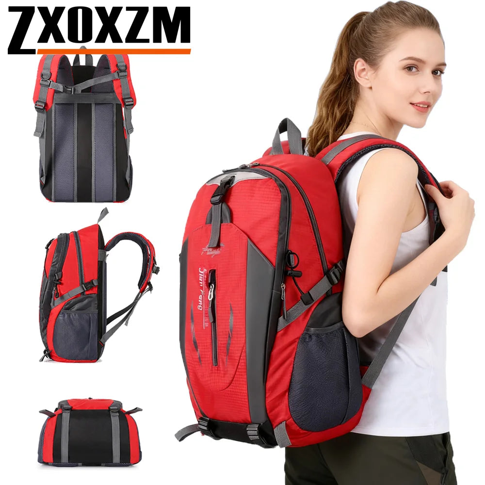 1Pcs Large Capacity 40L Hiking Backpack Lightweight Waterproof Foldable, Outdoor Camping Trekking Travel Bagpack
